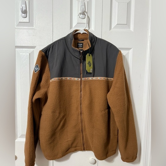 Prana NWT embroidered Hurricane Full Zip Fleece Jacket Medium - Picture 7 of 10